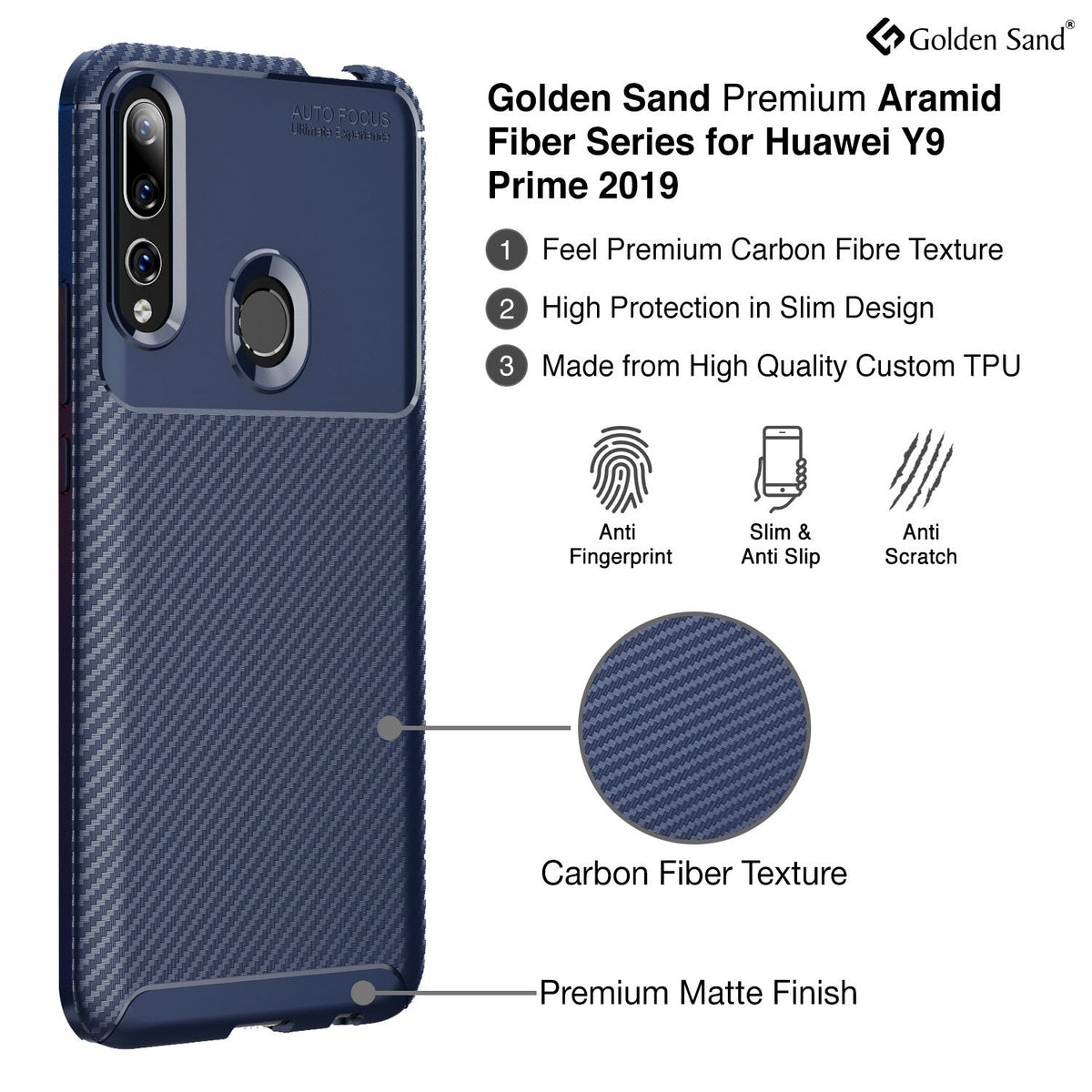 GoldenSandIndia Honor 9X Huawei Y9 Prime Mobile Back Cover