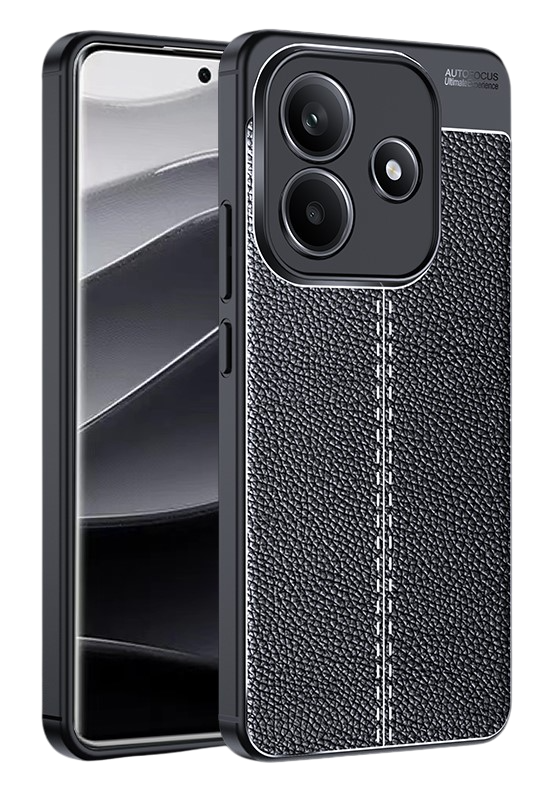 Redmi Note 14 5G, 6.67 inch Leather Texture Back Cover