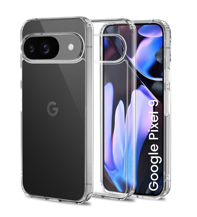 Google Pixel 9 5G, Google Pixel 9 Pro 5G (6.3 inch) Back Cover | Ice Crystal Series, Crystal Clear