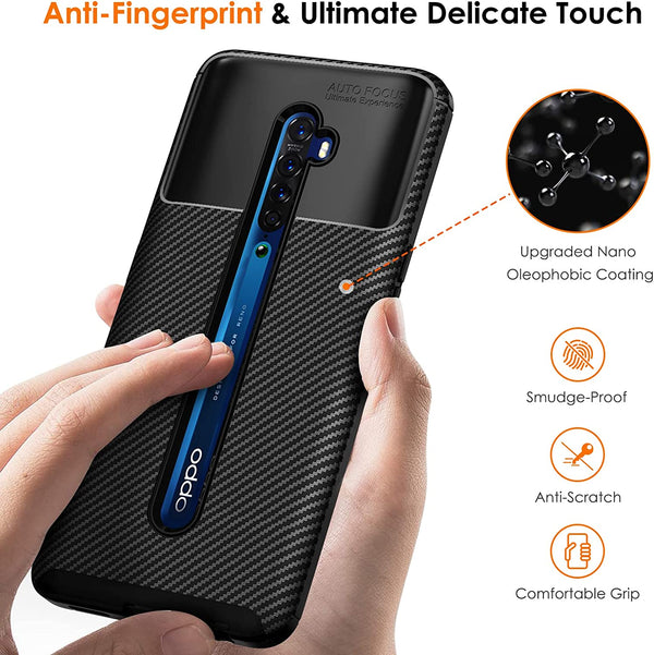 Oppo Reno 2 (6.5 inch) Back Cover | Aramid Fiber Series, Black
