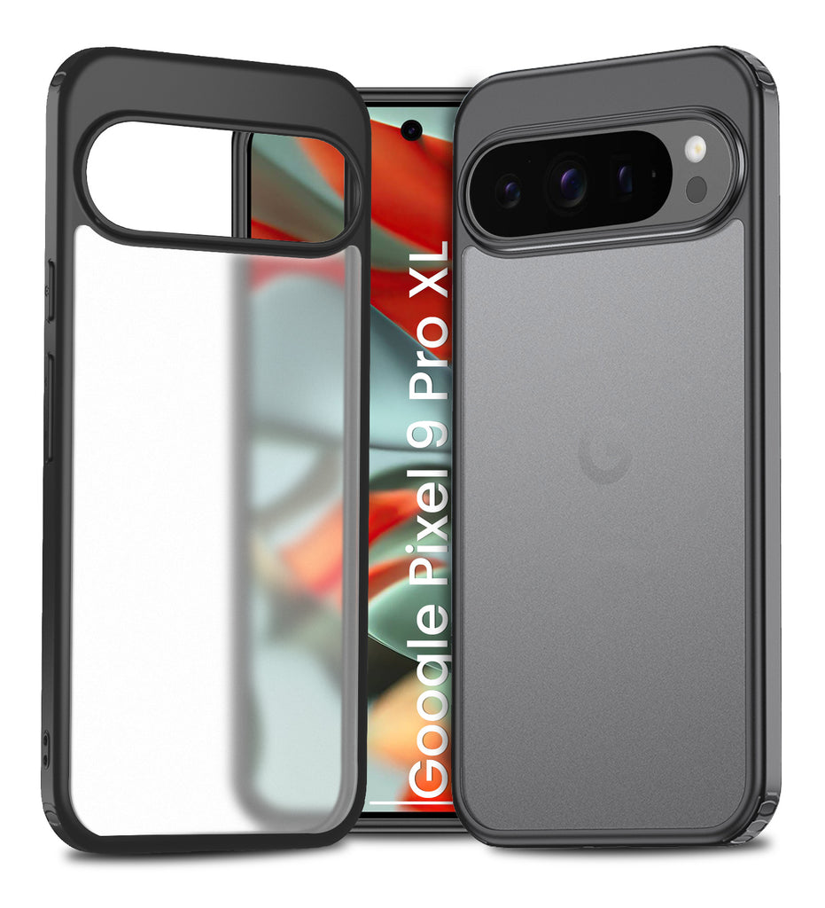 Google Pixel 9 Pro XL 5G, 6.8 inch Rugged Frosted Back Cover