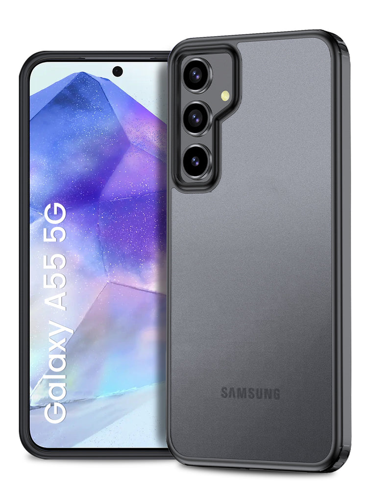 Samsung Galaxy A55 5G, 6.6 inch Rugged Frosted Back Cover