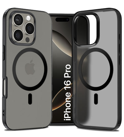 Apple iPhone 16 Pro (6.3 inch) Back Cover | Rugged Frosted Series, Black