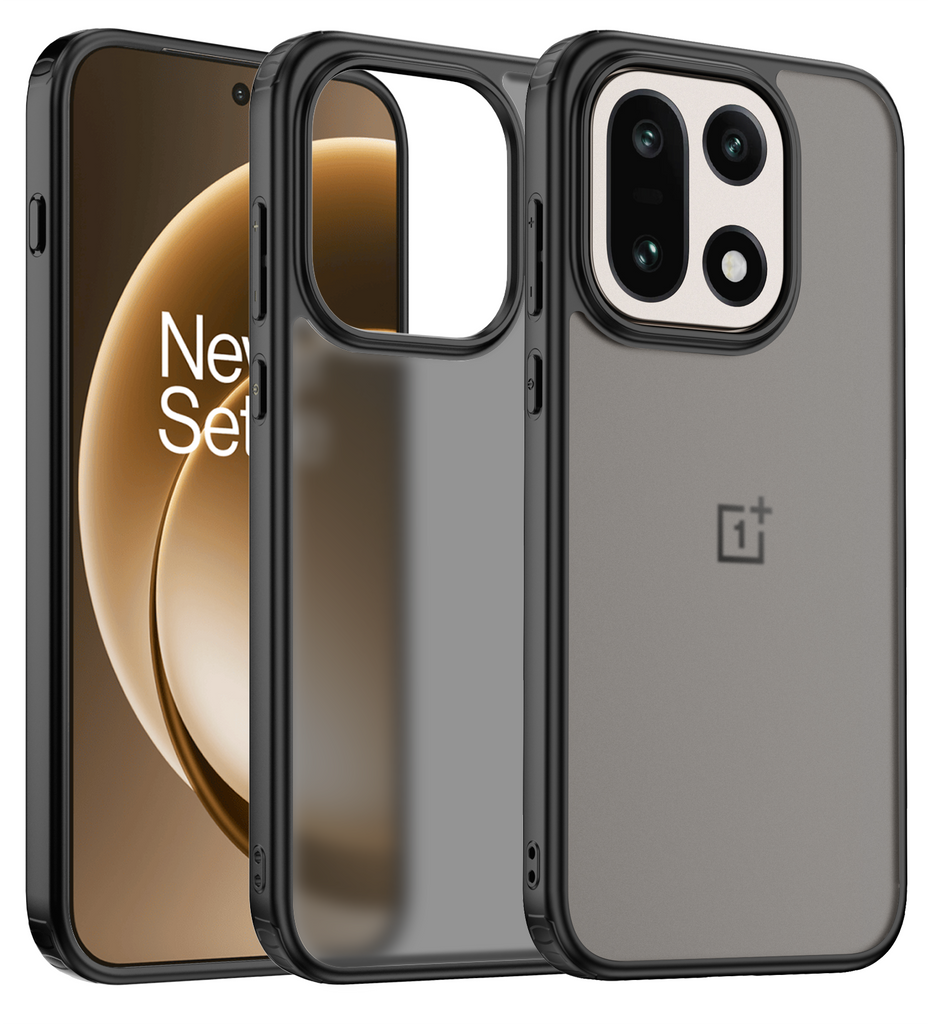 OnePlus 15 5G (6.78 inch) Back Cover | Rugged Frosted Series, Infinite Black