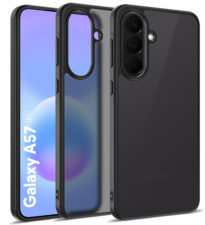 Samsung Galaxy A57 5G (6.72 inch) Back Cover | Rugged Frosted Series, Awesome Black