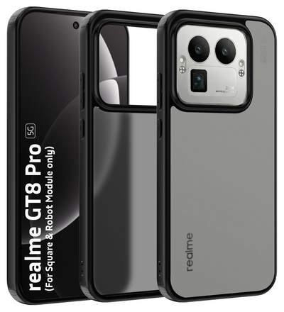 Realme GT 8 Pro 5G (6.79 inch) Back Cover | Rugged Frosted Series, Black