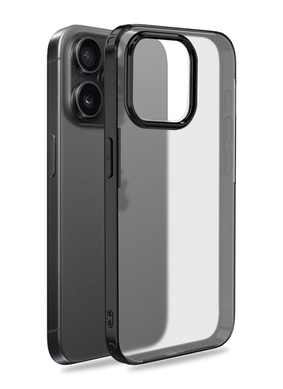 Apple iPhone 15 Pro (6.1 inch) Back Cover | Rugged Frosted Series, Black