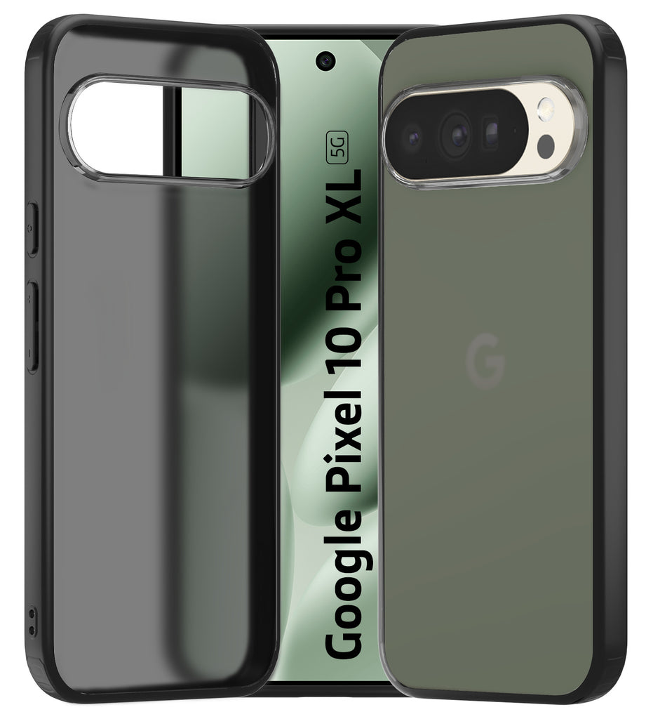 Google Pixel 10 Pro XL 5G (6.8 inch) Back Cover | Rugged Frosted Series, Black
