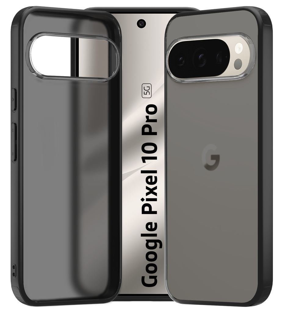 Google Pixel 10 Pro 5G (6.3 inch) Back Cover | Rugged Frosted Series, Black