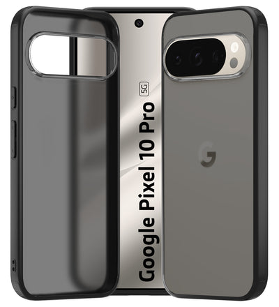 Google Pixel 10 Pro 5G (6.3 inch) Back Cover | Rugged Frosted Series, Black