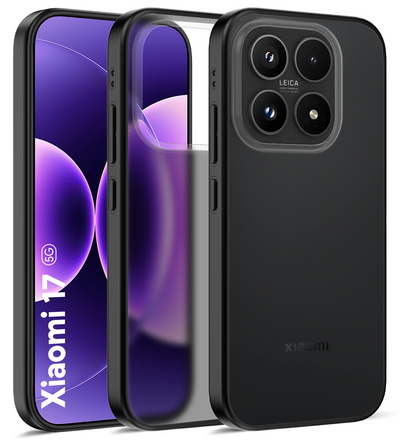 Xiaomi 17 5G (6.3 inch) Back Cover | Rugged Frosted Series, Black