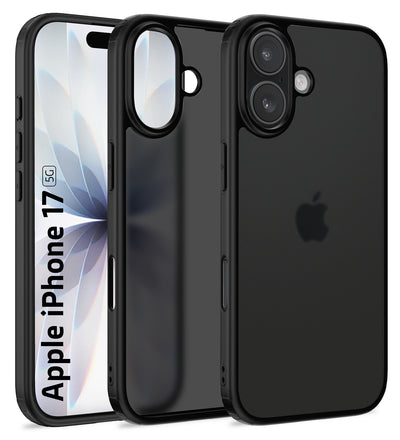 Apple iPhone 17 5G (6.3 inch) Back Cover | Rugged Frosted Series, Black