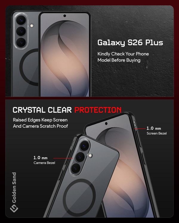 Samsung Galaxy S26 Plus 5G (6.7 inch) Back Cover | Aura MagSnap Series, Cobalt Black