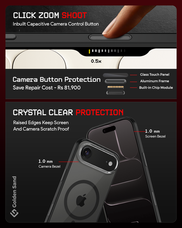 Apple iPhone Air, iPhone 17 Air 5G (6.9 inch) Back Cover | Aura MagSnap Series, Space Black