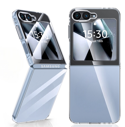 Samsung Galaxy Z Flip 6 (6.7 inch) Back Cover | Ice Crystal Series, Crystal Clear