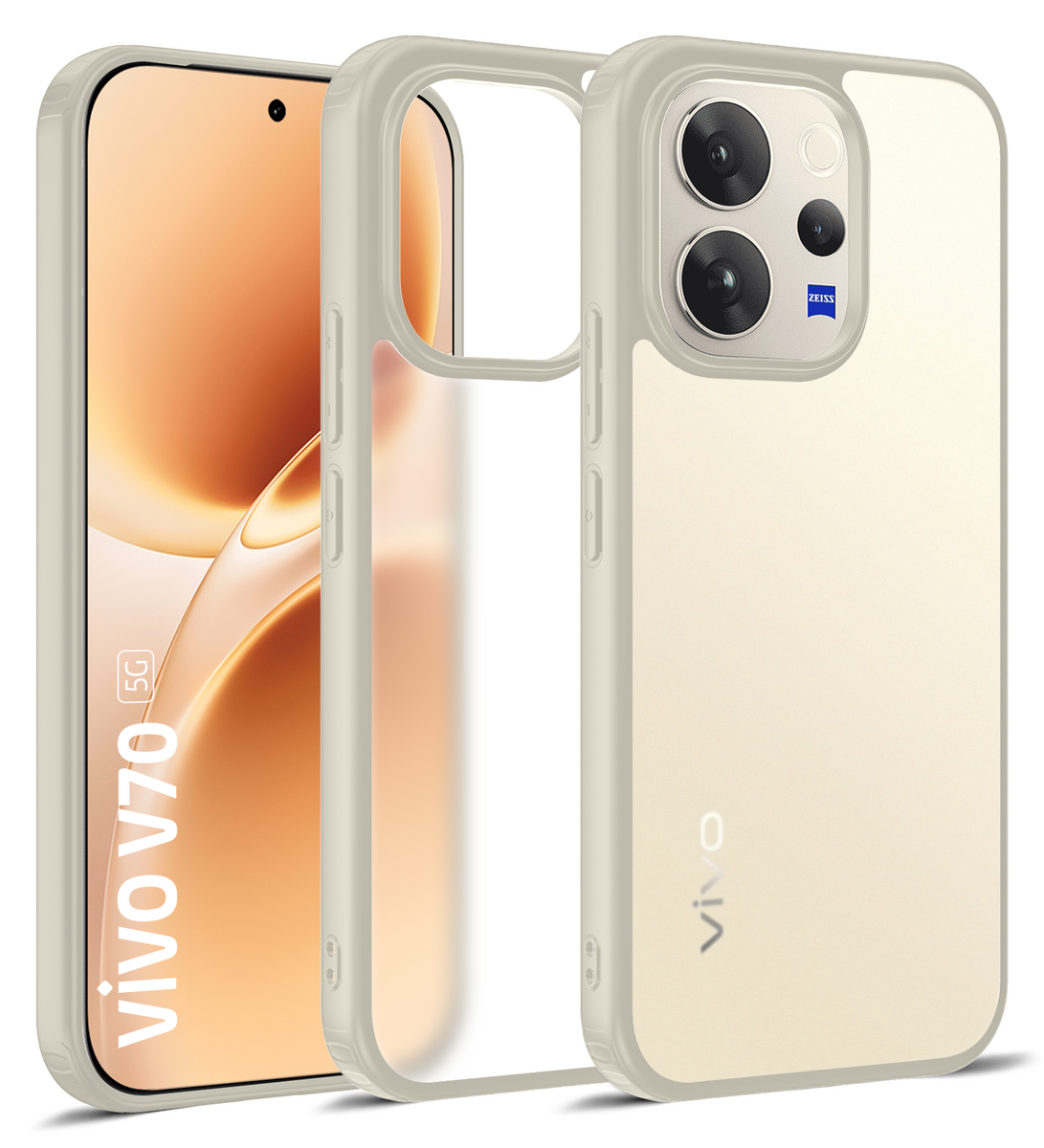 Rugged Frosted Semi Transparent PC Shock Proof Slim Back Cover For Vivo rugged-frosted-semi-transparent-pc-shock-proof-slim-back-cover-for-vivo
