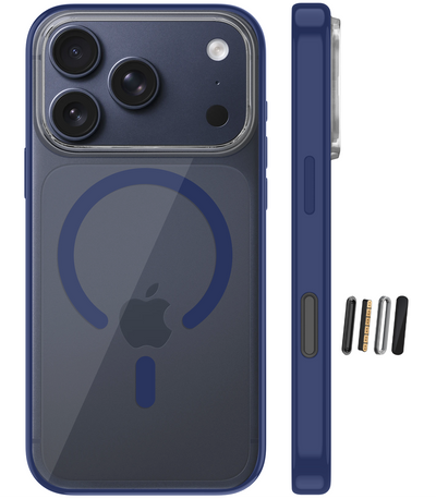 Apple iPhone 17 Pro 5G (6.3 inch) Back Cover | Aura MagSnap Series, Deep Blue