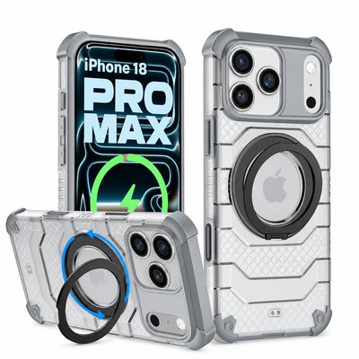 Apple iPhone 18 Pro Max (6.9 inch) Back Cover | Explorer Series, [Magsafe Compatible], Ivory Silver