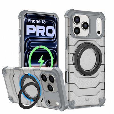 Apple iPhone 18 Pro (6.3 inch) Back Cover | Explorer Series, [Magsafe Compatible], Ivory Silver