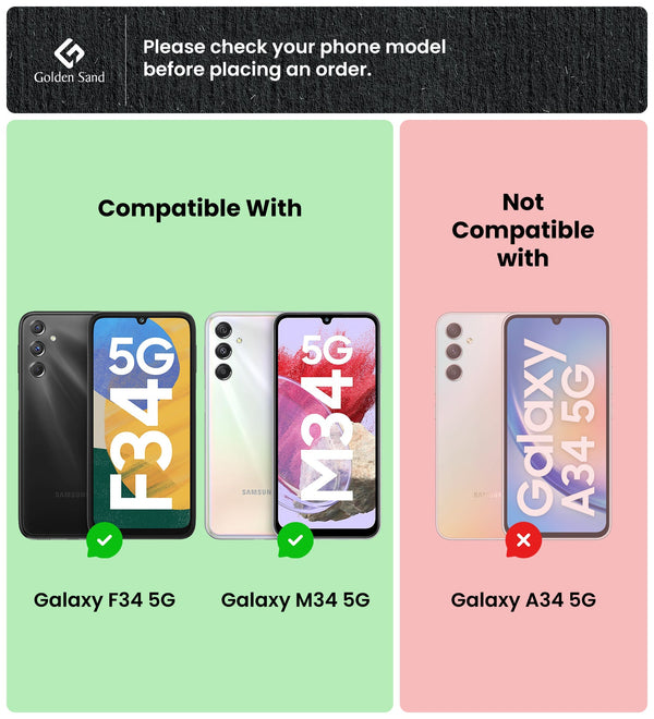 Samsung Galaxy M34 5G, Samsung Galaxy F34 5G (6.5 inch) Back Cover | Rugged Frosted Series, Black