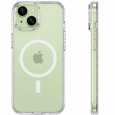 Ultra Crystal with MagSafe, Anti-Yellow Slim Transparent Stylish Hard Back Cover for Apple iPhone 15 Plus, 6.7 inch, (PC | Clear)