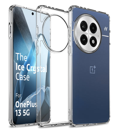 OnePlus 13 5G (6.82 inch) Back Cover | Ice Crystal Series, Crystal Clear