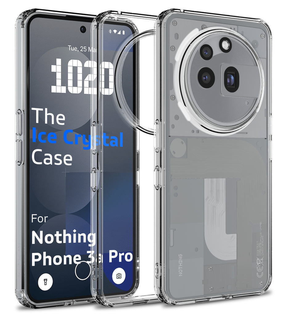 Nothing Phone 3a Pro 5G, 6.77 inch Ice Crystal