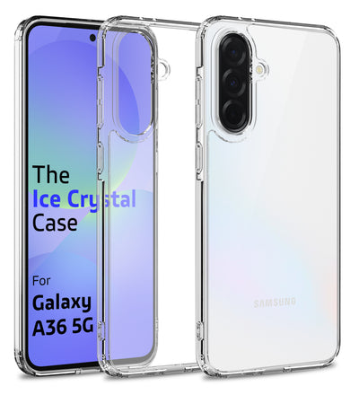 Samsung Galaxy A36 5G (6.7 inch) Back Cover | Ice Crystal Series, Crystal Clear