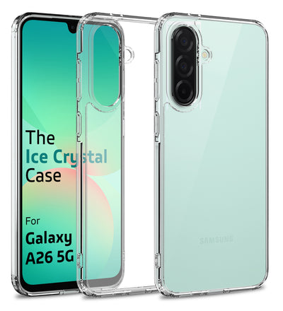 Samsung Galaxy A26 5G (6.7 inch) Back Cover | Ice Crystal Series, Crystal Clear