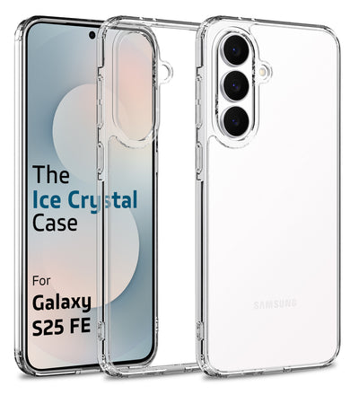 Samsung Galaxy S25 FE 5G (6.7 inch) Back Cover | Ice Crystal Series, Crystal Clear