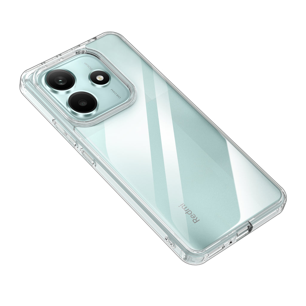 [Pre Order, Estimated Shipping Date: 25 DEC 2024] Ice Crystal Series Hybrid Transparent PC Military Grade TPU Back Cover for Redmi Note 14 5G, 6.67 inch, Crystal Clear