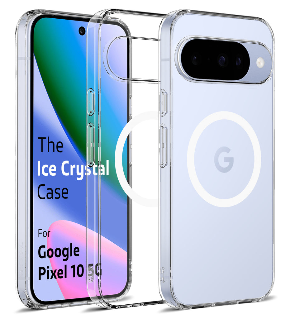 Google Pixel 10 5G (6.3 inch) Back Cover | Ice Crystal MagSnap Series, Crystal Clear