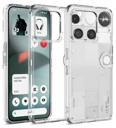 Nothing Phone (3) 5G (6.67 inch) Back Cover | Ice Crystal Series, Crystal Clear