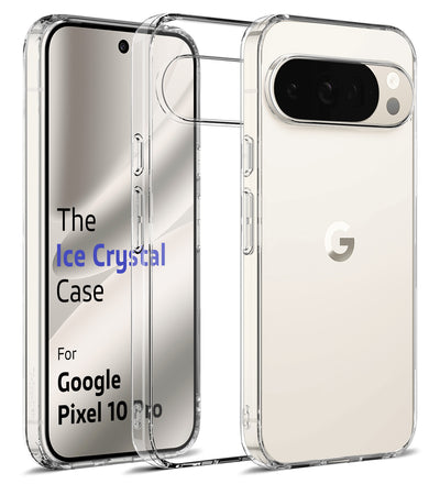 Google Pixel 10 Pro 5G (6.3 inch) Back Cover | Ice Crystal Series, Crystal Clear
