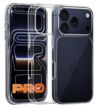 Apple iPhone 17 Pro 5G (6.3 inch) Back Cover | Ice Crystal Series, Crystal Clear