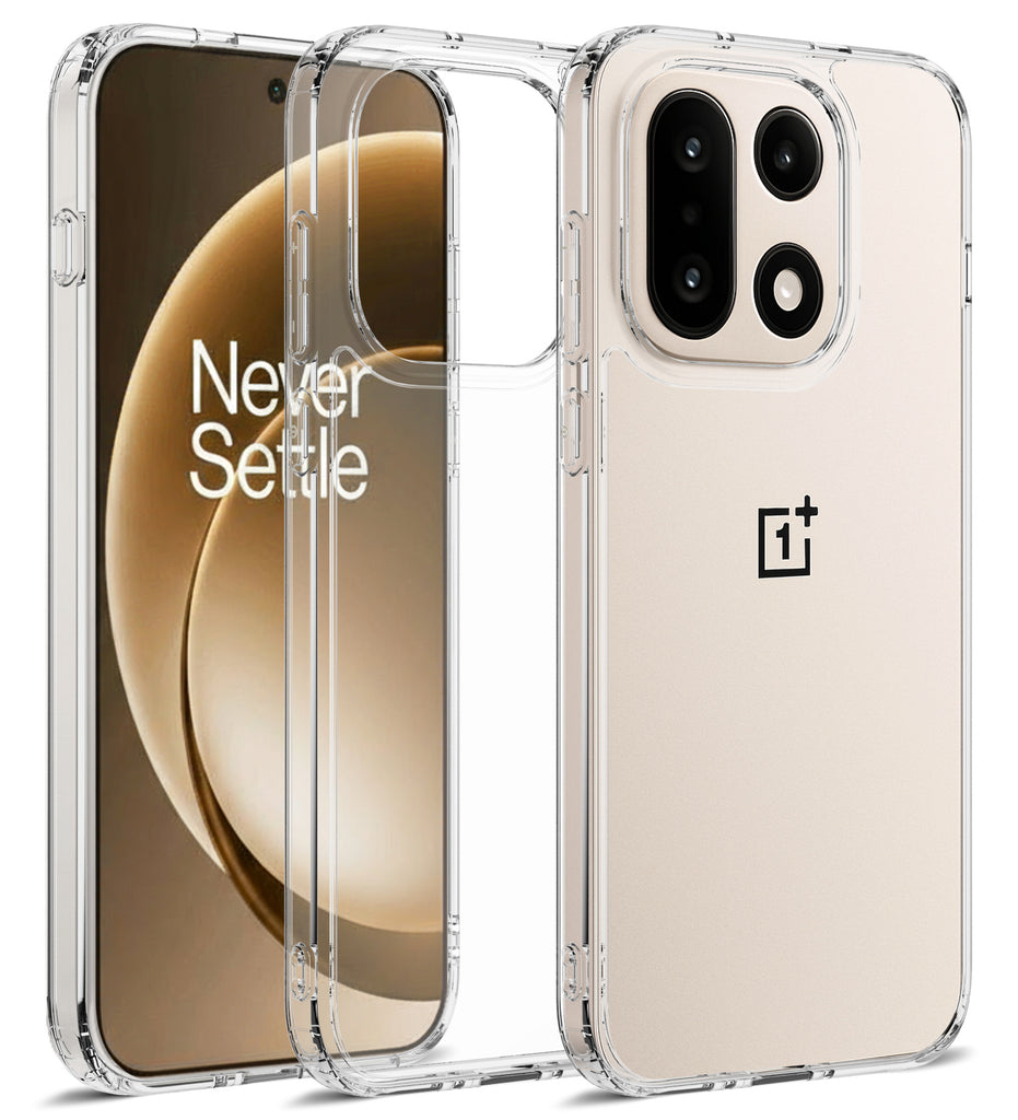 OnePlus 15 5G (6.78 inch) Back Cover | Ice Crystal Series, Crystal Clear
