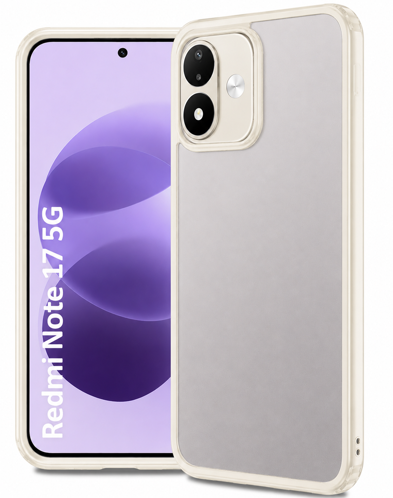Redmi Note 17 5G (7.0 inch) Back Cover | Rugged Frosted Series, Ivory