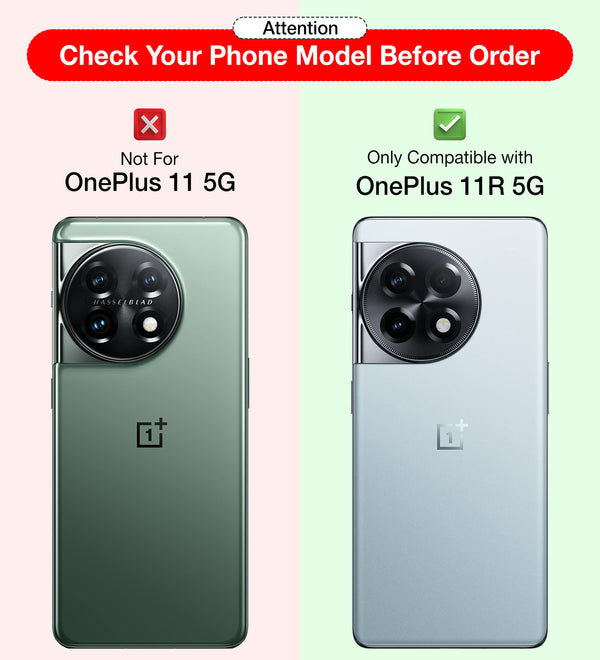 OnePlus 11R 5G (6.74 inch) Back Cover | Vegan Leather Series, Black