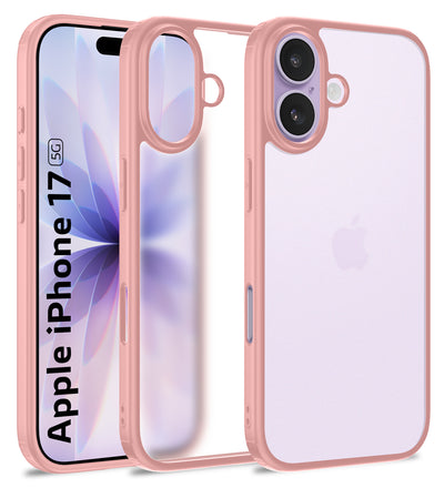 Apple iPhone 17 5G (6.3 inch) Back Cover | Rugged Frosted Series, Pink