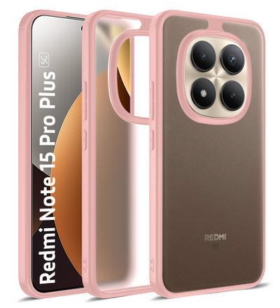 Redmi Note 15 Pro Plus 5G (6.83 inch) Back Cover | Rugged Frosted Series, Mirage Pink