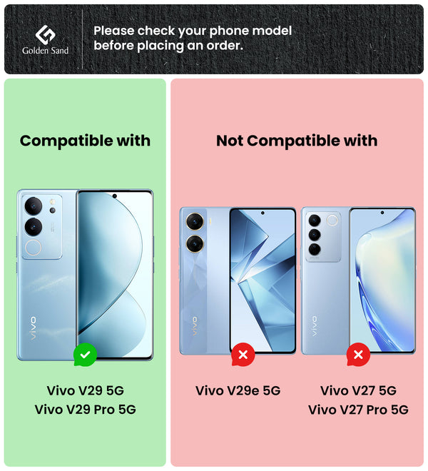 Vivo V29 5G, Vivo V29 Pro 5G (6.78 inch) Back Cover | Vegan Leather Series, Blue