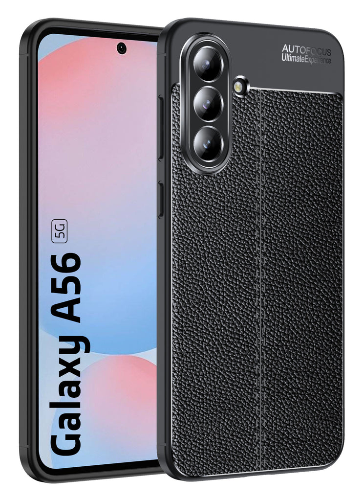 Samsung Galaxy A56 5G, 6.7 inch Leather Texture Back Cover