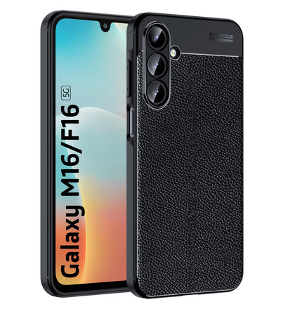 Samsung Galaxy M16 5G, Samsung Galaxy F16 5G, 6.7 inch Leather Texture Back Cover