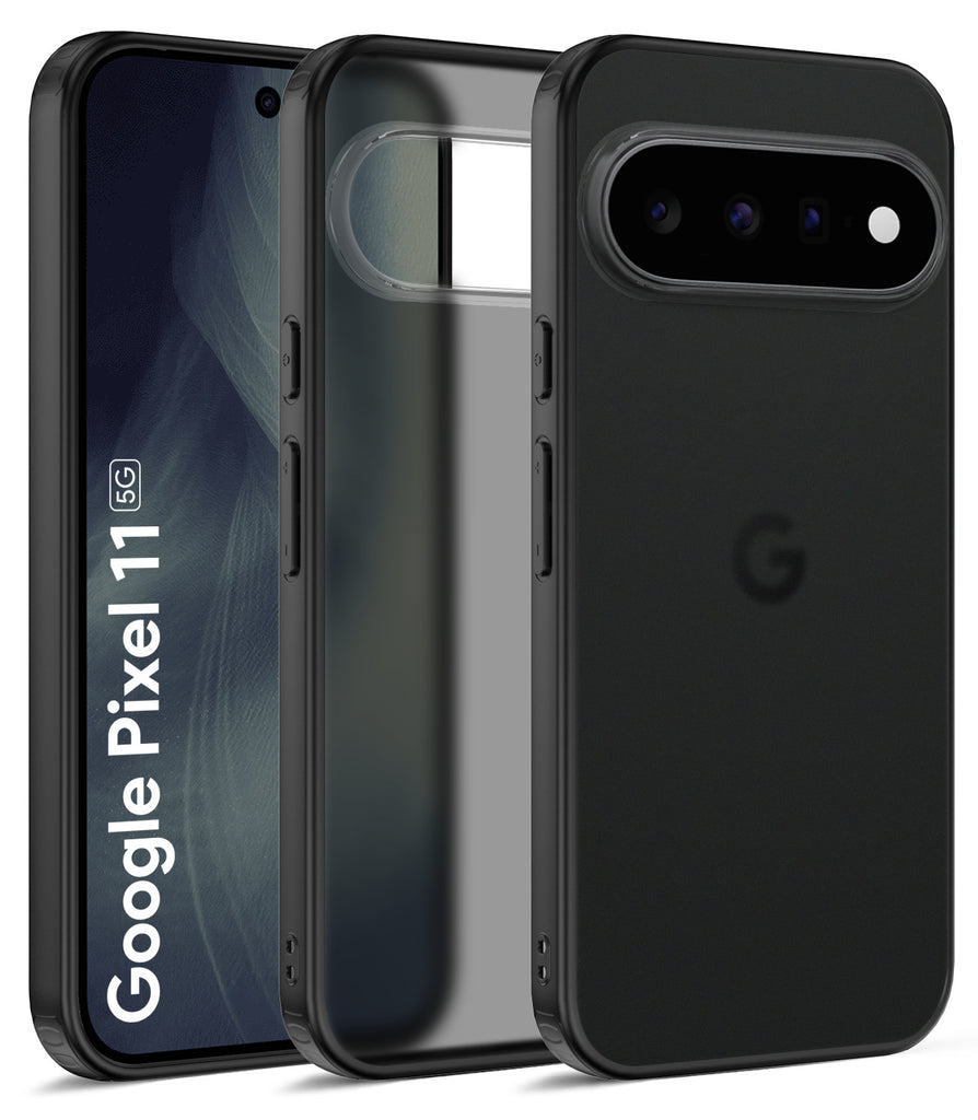 Google Pixel 11 5G (6.3 inch) Back Cover | Rugged Frosted Series, Obsidian Black