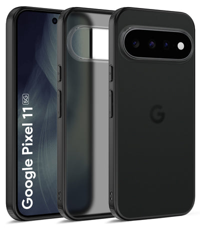Google Pixel 11 5G (6.3 inch) Back Cover | Rugged Frosted Series, Obsidian Black