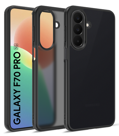 Samsung Galaxy F70 Pro 5G (6.7 inch) Back Cover | Rugged Frosted Series, Alpha Black