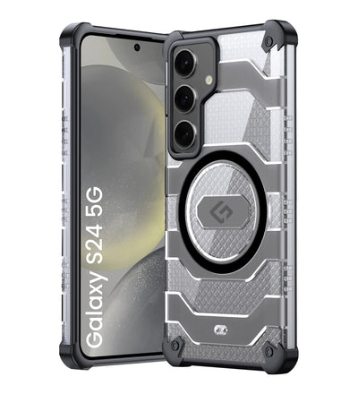 Samsung Galaxy S24 5G (6.2 inch) Back Cover | Explorer Series, [Magsafe Compatible], Black