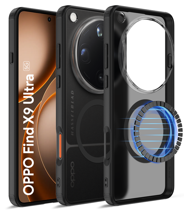 Oppo Find X9 Ultra 5G (6.82 inch) Back Cover | Rugged Frosted MagSnap Series, Tundra Black