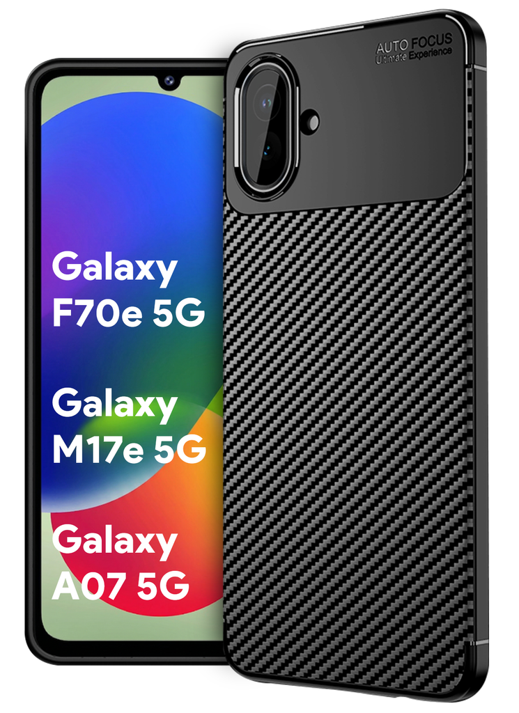 Samsung Galaxy A07 5G, Galaxy M17e 5G, F70e 5G/ Galaxy F07, M07 (6.7 inch) Back Cover | Aramid Fiber Series, Black