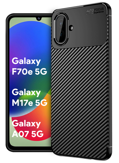 Samsung Galaxy A07 5G, Galaxy M17e 5G, F70e 5G/ Galaxy F07, M07 (6.7 inch) Back Cover | Aramid Fiber Series, Black